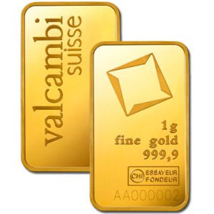 1 Gram Valcambi Gold Bar For Sale (New w/ Assay)