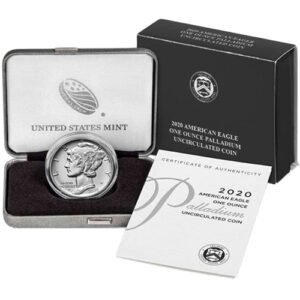 W 1 oz Burnished American Palladium