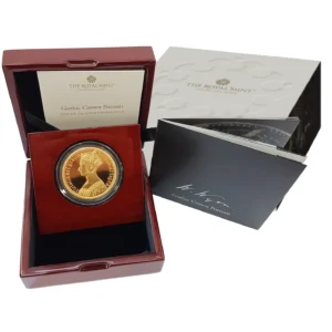 2 oz Proof British Gold Gothic Crown