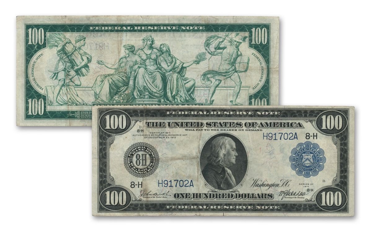 Buy 1914 $100 Federal Reserve No