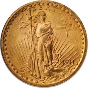 Pre-33 $20 Saint Gaudens Gold Double Eagle Coin (AU)