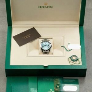 Rolex Day-Date 40MM Platinum Roman Ice