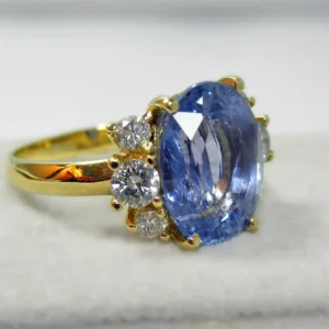10.80 Carat Certified Natural Unheated Blue Sapphire a
