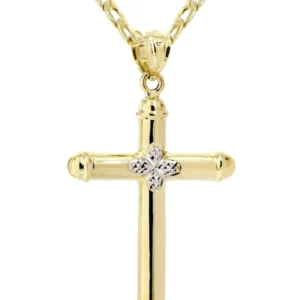 10K Gold Cross Necklace For Men | 3.12 Grams