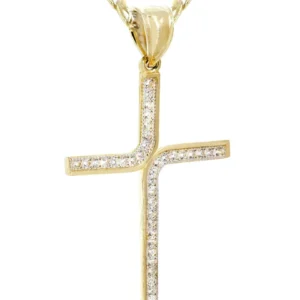 10K Gold Cross Necklace For Men | 4.18 Grams