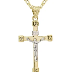 10K Gold Crucifix / Cross Necklace For Men | 4.17 Grams