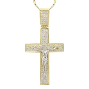 10K Yellow Gold Cross /Crucifix Necklace | Appx. 9.8 Grams
