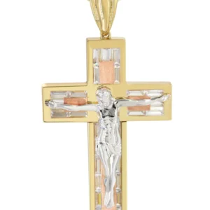 10K Yellow Gold Cross /Crucifix Necklace | Appx. 47 Grams