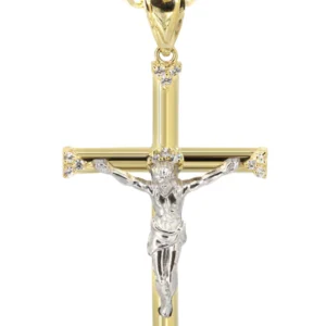 10K Yellow Gold Crucifix / Cross Necklace | Appx. 13.6 Grams