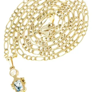 10K Yellow Gold Figaro Children Necklace | Appx. 5.8 Grams