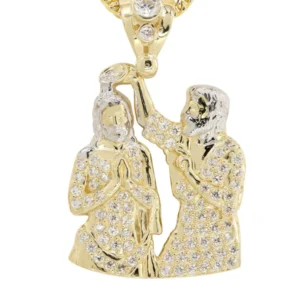 10K Yellow Gold Jesus Piece Chain | Appx. 15.3 Grams