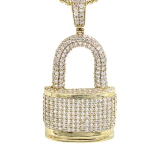 10K Yellow Gold Lock Necklace | Appx. 17 Grams