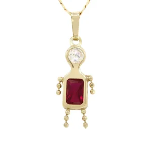 10K Yellow Gold Necklace & Cz Children Necklace | Appx. 3.8 Grams