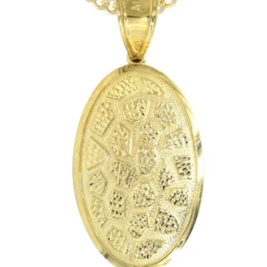 10K Yellow Gold Nugget Necklace  Appx. 15.8 Grams