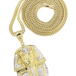 10K Yellow Gold Pharaoh Necklace | Appx. 17.4 Grams