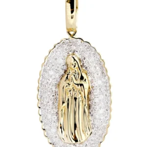 10K Yellow Gold St. Mary Diamond Necklace | 0.39 Carats