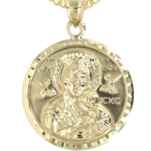 10K Yellow Gold Virgin Mary Necklace | Appx. 14.5 Grams