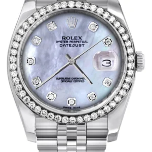 116200 | Hidden Clasp | 36Mm | Rolex Datejust Watch | Mother of Pearl Dial | Jubilee Band