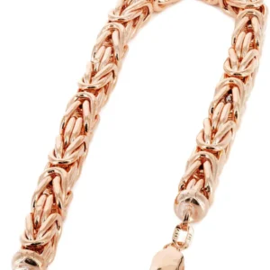 14K Rose Gold Bracelet Byzantine