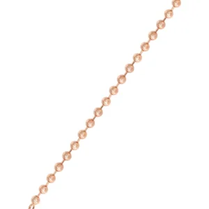 14K Rose Gold Bracelet Dog Tag