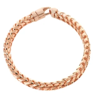 14K Rose Gold Bracelet Solid Franco