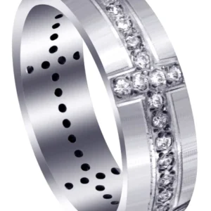 Classic Diamond Mens Wedding Band | 0.83 Carats (Judah)