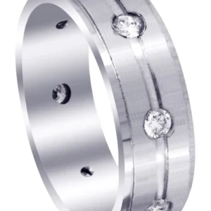Classic Diamond Mens Wedding Band | 0.56 Carats (Amari)
