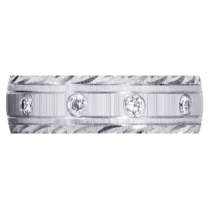 Classic Diamond Mens Wedding Band | 0.5 Carats (Peyton)