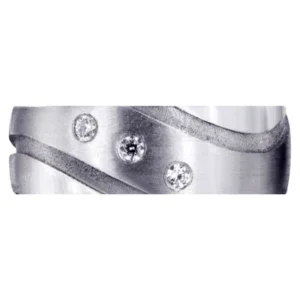 Contemporary Diamond Mens Engagement Ring | 0.09 Carats (Tanner)