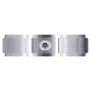 Contemporary Diamond Mens Wedding Band | 0.05 Carats (Francisco)