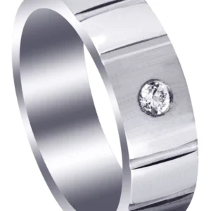 Contemporary Diamond Mens Wedding Band | 0.12 Carats (Dallas)