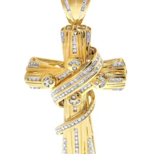 Diamond Cross Pendant| 1.62 Carats| 29.77 Grams