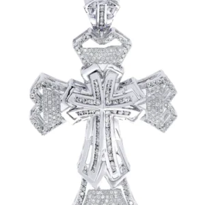 Diamond Cross Pendant| 2.28 Carats| 21.68 Grams