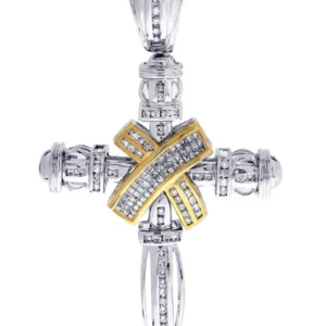 Diamond Cross Pendant| 1.84 Carats| 23.51 Grams