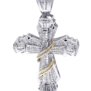 Diamond Cross Pendant| 3.3 Carats| 23.19 Grams