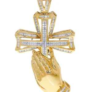 Diamond Cross Pendant| 2.65 Carats| 29.58 Grams