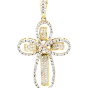 Diamond Cross Pendant | 1.3 Carats | 5.29 Grams