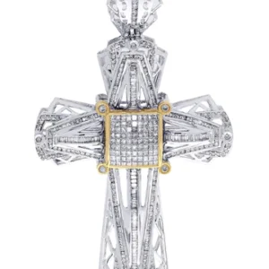 Diamond Cross Pendant| 2.66 Carats| 24.77 Grams