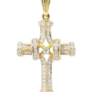 Diamond Cross Pendant |0.45 Carats | 3.45 Grams