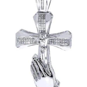 Diamond Cross Pendant| 3.6 Carats| 33.37 Grams