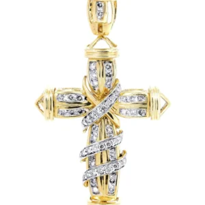 Diamond Cross Pendant | 0.7 Carats | 8.38 Grams