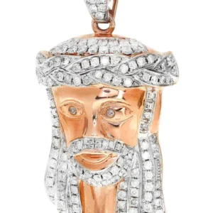 Diamond Jesus Piece | 11.34 Grams | 1.17 Carats