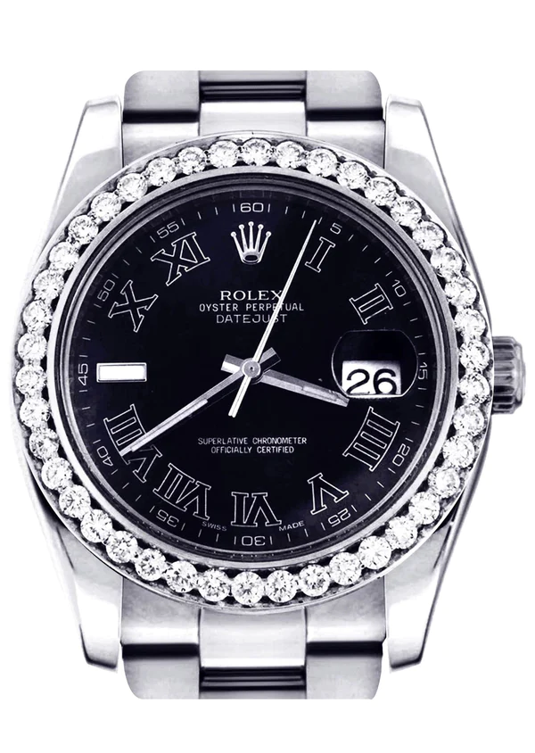 Diamond-Rolex-Datejust-2-Stainless-Steel-Black-Roman-Numeral-Dial-41-MM-1.webp
