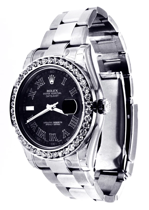 Diamond-Rolex-Datejust-2-Stainless-Steel-Black-Roman-Numeral-Dial-41-MM-3.webp