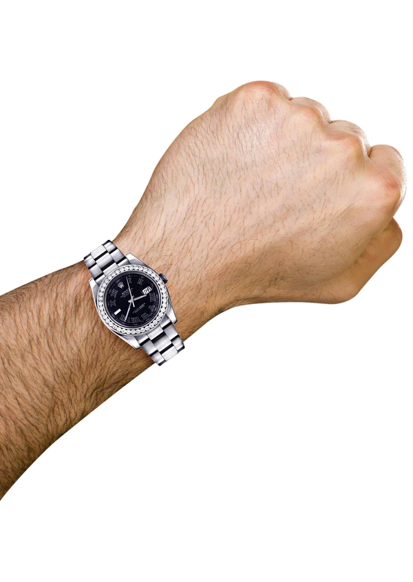 Diamond-Rolex-Datejust-2-Stainless-Steel-Black-Roman-Numeral-Dial-41-MM-5.webp
