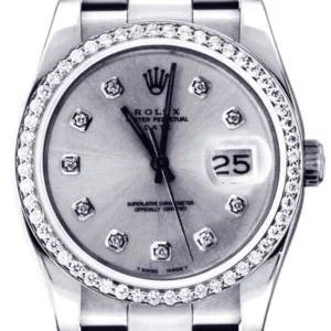 Diamond Rolex Datejust | Stainless Steel | 36 Mm