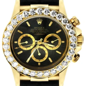 Diamond Rolex Daytona | 18K Yellow Gold | 40 Mm