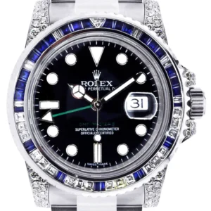 Diamond Rolex Gmt-Master 2 | Stainless Steel | 40 Mm