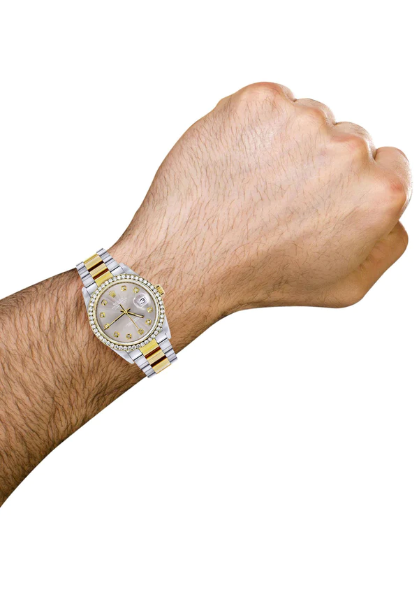 Diamond-Rolex-Mens-Watch-Datejust-16233-36Mm-Grey-Dial-Oyster-Band-4.webp