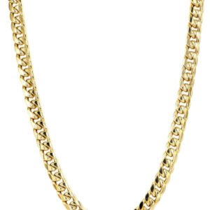 10K Gold Hollow Miami Cuban Link Chain – Men’s Gold Chain